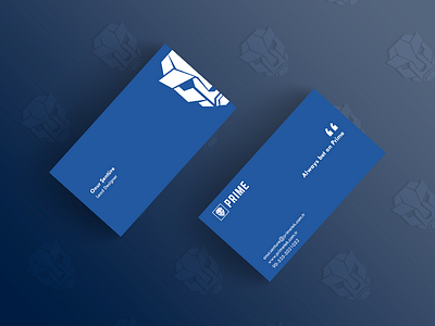 Prime Business Card business card card design minimal prime primefaces primeng primereact