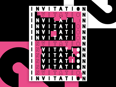 2x Dribbble Invitation Giveaway blackout design draft dribbble giveaway glitch invitation invite swiss typography