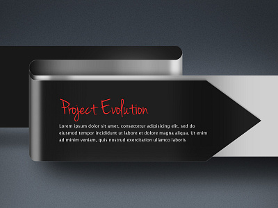 Project Evolution arrow change evolution forward graphic photoshop push silver