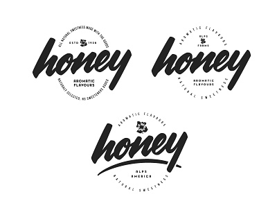 Honey Logotype Concept brand identity branding design identity lettering logotype