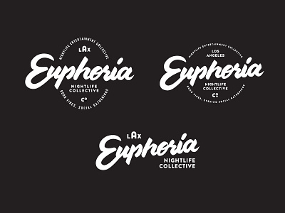 Euphoria Preliminary design logo logotype mark type typography vintage wordmark