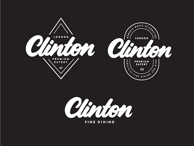 Clinton Concepts design logo logotype mark type typography vintage wordmark