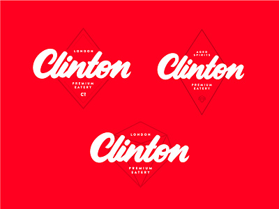 Clinton Revisions design logo logotype mark type typography vintage wordmark