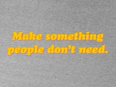 "Make Something" T-Shirt Design cooperblack heathergray shirt typography