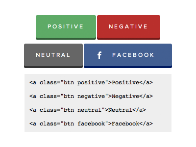 So Much Style, So Little HTML buttons clean css html minimal