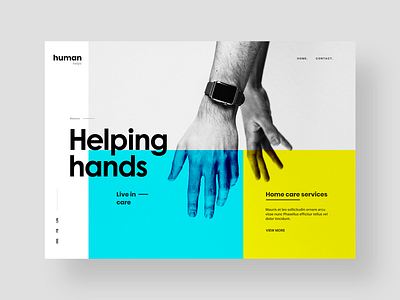 Halping Hands : Non-profitable organization website design clean design flat light non profitable organisation soft colors typography web website