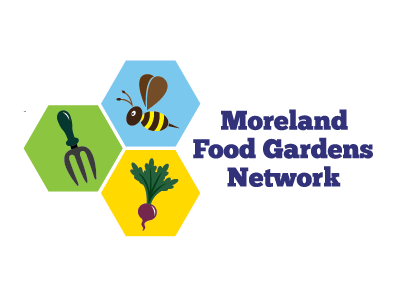 Moreland Food Gardens Network logo branding illustration