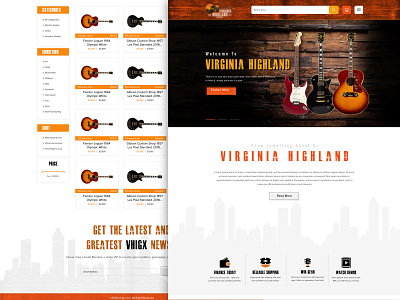 Virginia Highland design ecommerce ecommerce shop gutter ui ux website design