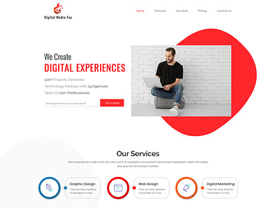 digitalmediafox branding design logo ui website design