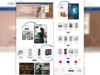 fridgex branding design ecommerce design ui website design