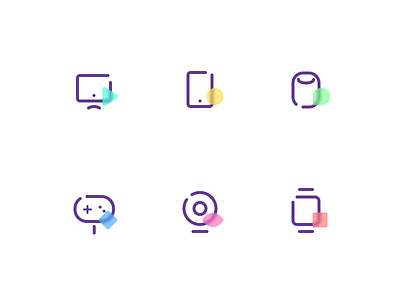 Smart devices icon set