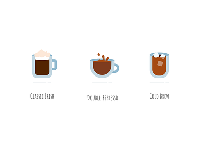 Mood for Coffee coffee cold brew delicious drink espresso flat icon set icons iconset iconstyle irish vector