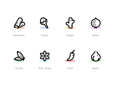 Herbs & Spices icons