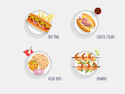 Cuisine Icons app icons design flat food and drink food app food delivery food menu icons icons iconset illustration vector visual design