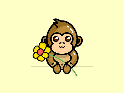 cute monkey cartoon wallpaper