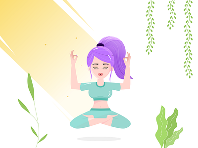 Yoga girl - light mode