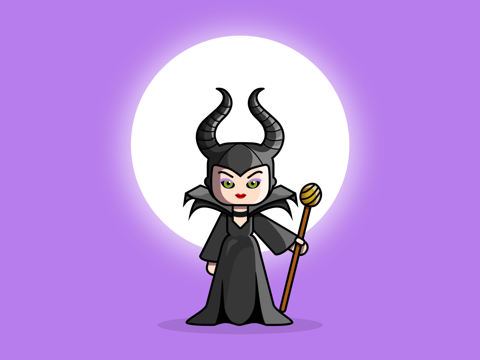 Premium Vector | Maleficent from sleeping beauty