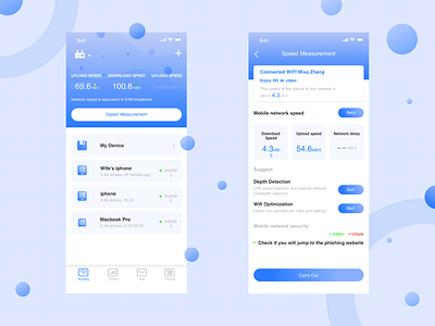 About wifi app design ui