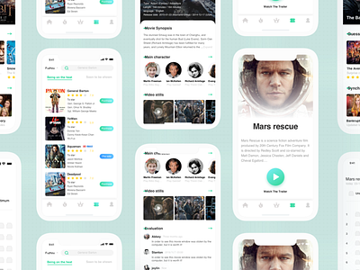 Film project app design ui