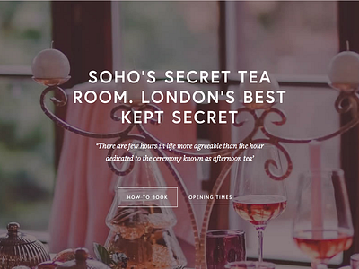 Soho’s Secret Tea Room