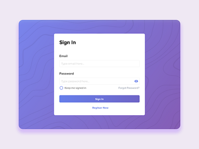 Web Sign in blue email login password register sign in signup uidesign white