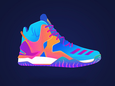 Adidas Rose 7 Sneaker adidas digitalart illustration sneaker