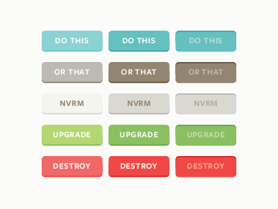 Button Set buttons flat freight sans ui