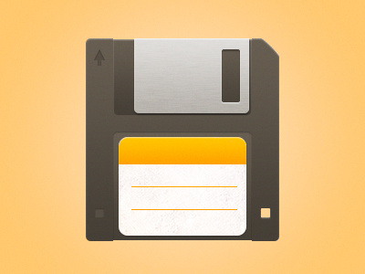 Three and a Half floppy disk illustration vector