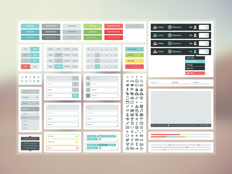 Carbon UI Kit by Jasmine Friedrich on Dribbble