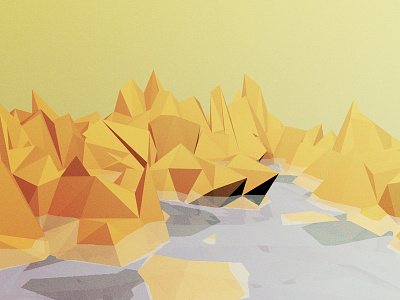 Inlet 3d cinema 4d inlet landscape low poly water