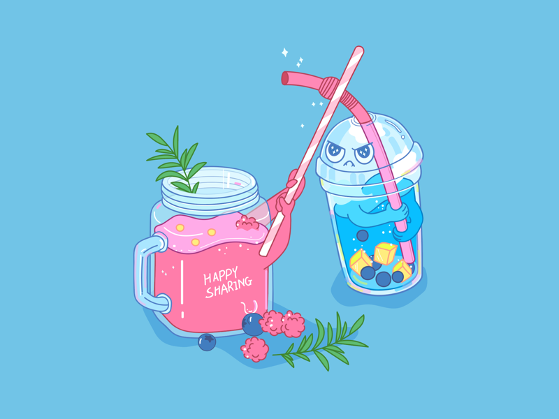 夏日清凉 by 桔子酱 on Dribbble