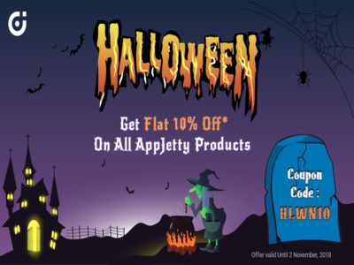 The Final Haunt! Get 10% off on All Products at AppJetty coupon coupons discount discounts halloween offer offers