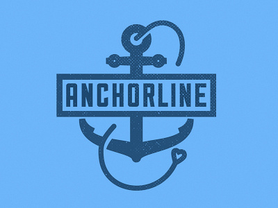 Anchorline - Logo/Branding 2d anchor branding charity christ graphic design non profit heart logo love minimal san serif