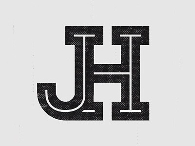 JH Logo black and white branding graphic design minimal identity logo
