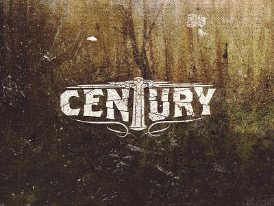 Century - Band Logo album art band century dust forest graphic design grunge identity logo metal music nature outdoors texture type typography