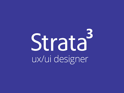 Strata3 UX/UI Designer designer ui ux
