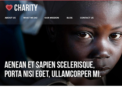 Charity Template - WIP africa charity children donate responsive