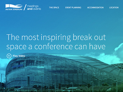 Aviva Meetings & Events aviva conference design dublin flat rugby soccer