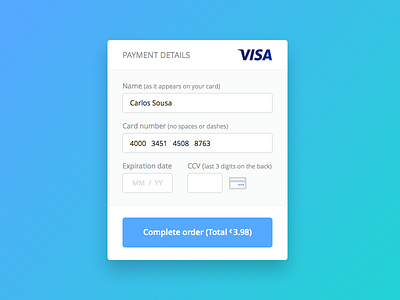 Day 004 - Credit Card Payment card credit ecommerce flat payment shop ui ux
