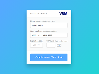 Day 004 - Credit Card Payment