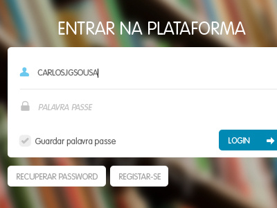 Platform login form