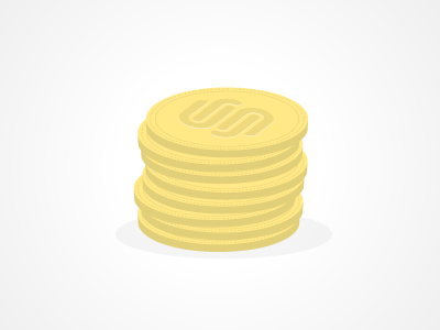 Squarespace E-coin money