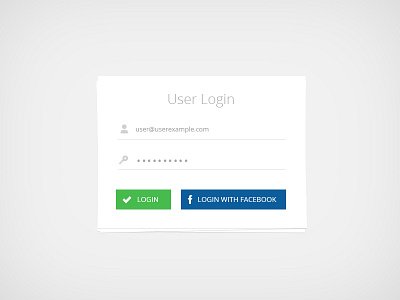 Form Field - My version clean facebook form field inputs login minimal simple