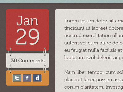 Blog post info blog calendar date its4amrightnow orange red responsive social white