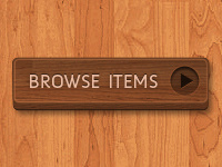 3D Wooden Button brown button interface pattern texture ui wood