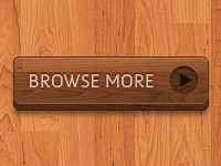 3D Wooden Button (Animated) animated brown button interface ui web wooden