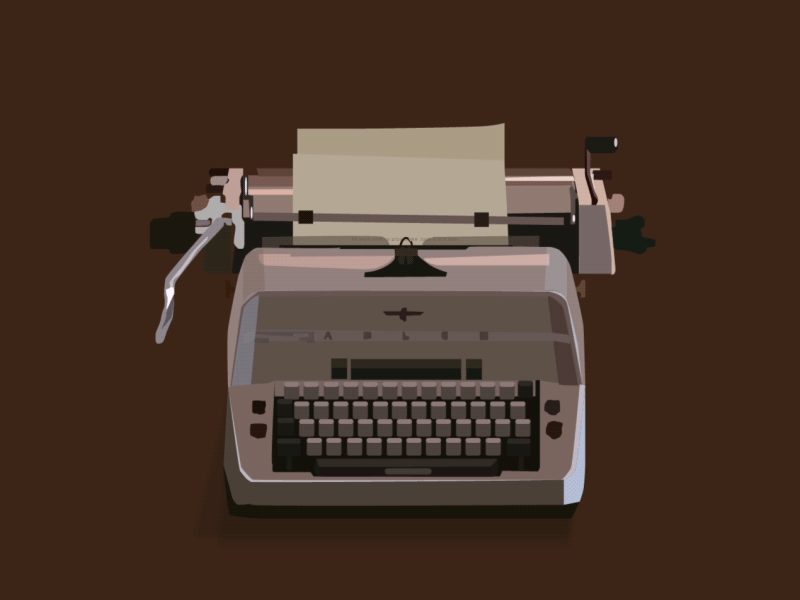 Typewriter 25000 ae ai fùgǔ illustrator ready player one the shining typewriter vintage