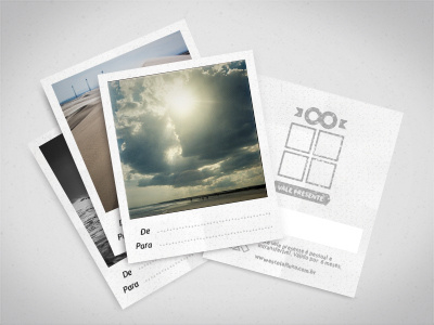 Gift card/Polaroid photo beach card cards flyer gift icon photo photography polaroid sunset