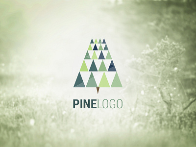 Pine Logo Concept blur concept eco ecologic florest green leaf logo minimalist pine tree