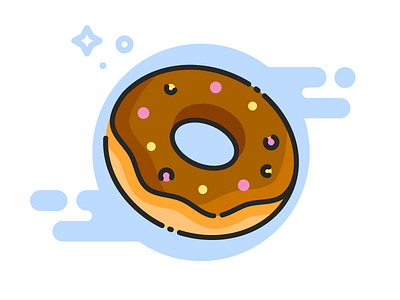 12/50: I love donuts. A lot. cute donut flat flatdesig foody graphicdesign graphicdesigner icon illustration lineal vector